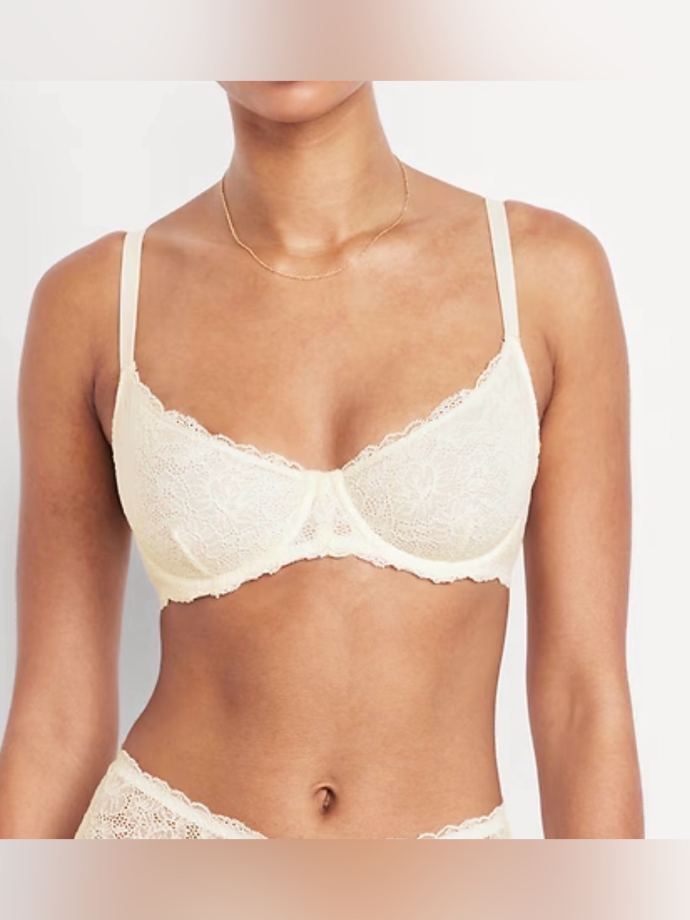 Old Navy Lace Balconette Bra Beige 34A NWT IN PACKAGE
